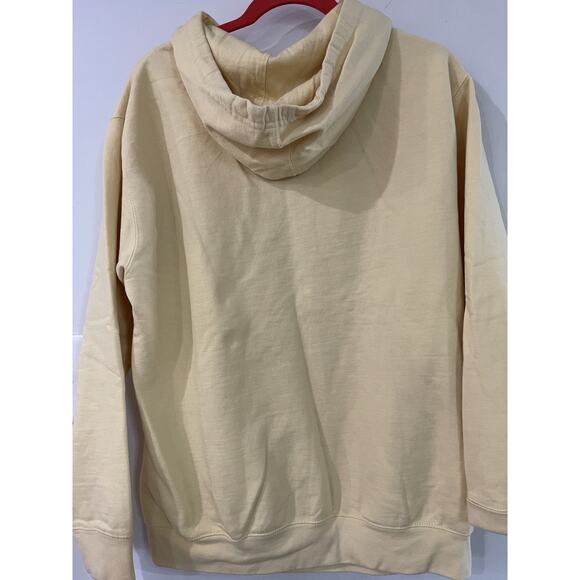 KOLOA SURF CO FADING HOODIE WOMENS Size Med Yellow Black Logo W Pockets Ret $40 - Picture 5 of 5